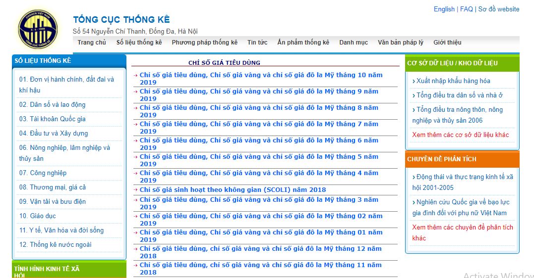 tổng cục thống kê