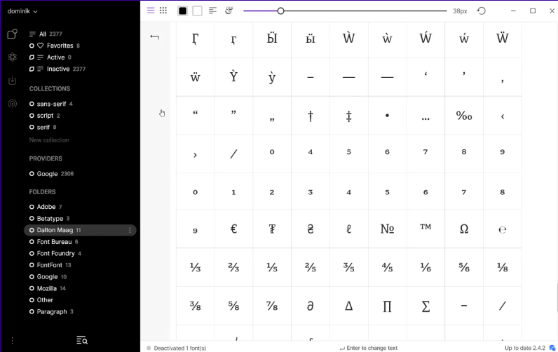 phần mềm chọn font