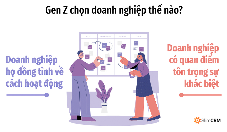 Gen z chọn doanh nghiệp thế nào