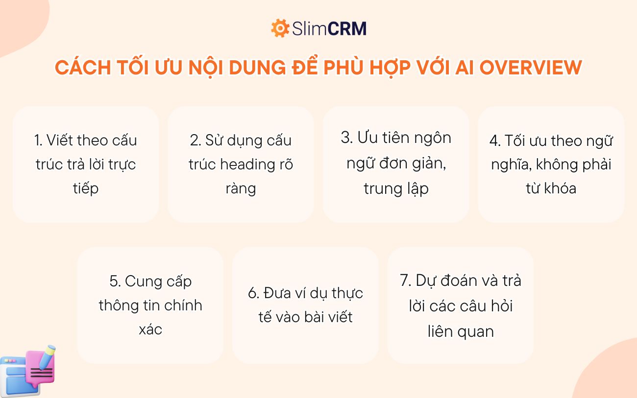 Cách tối ưu SEO cho Google AI Overview