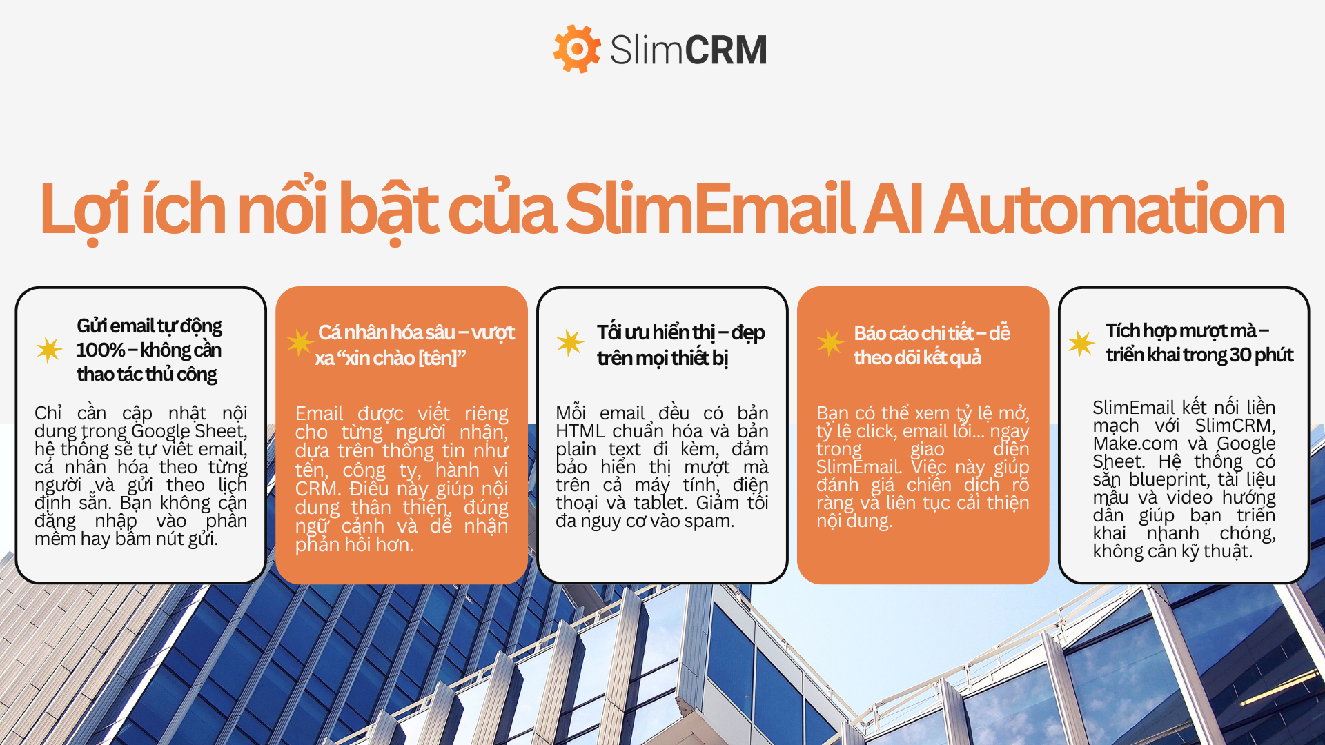 lợi ích nổi bật slimemail ai automation