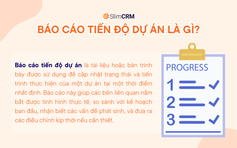 Báo cáo tiến độ dự án là gì?