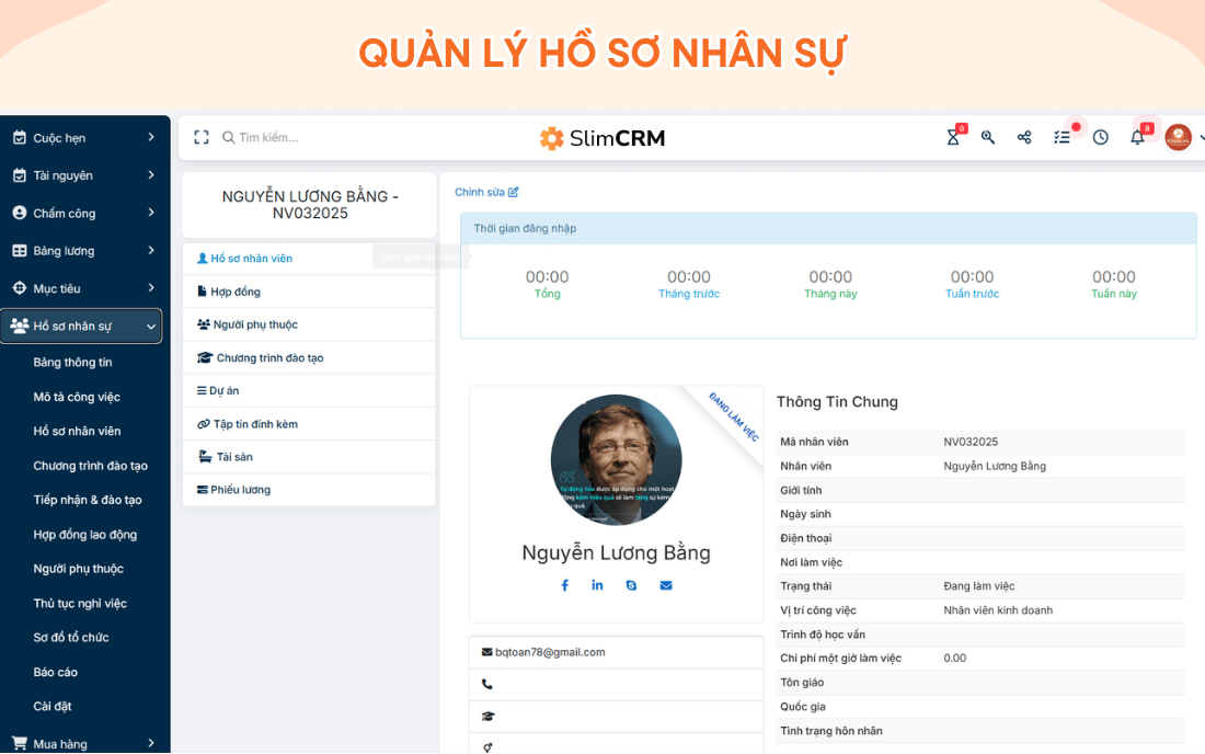 Quản lý hồ sơ nhân sự