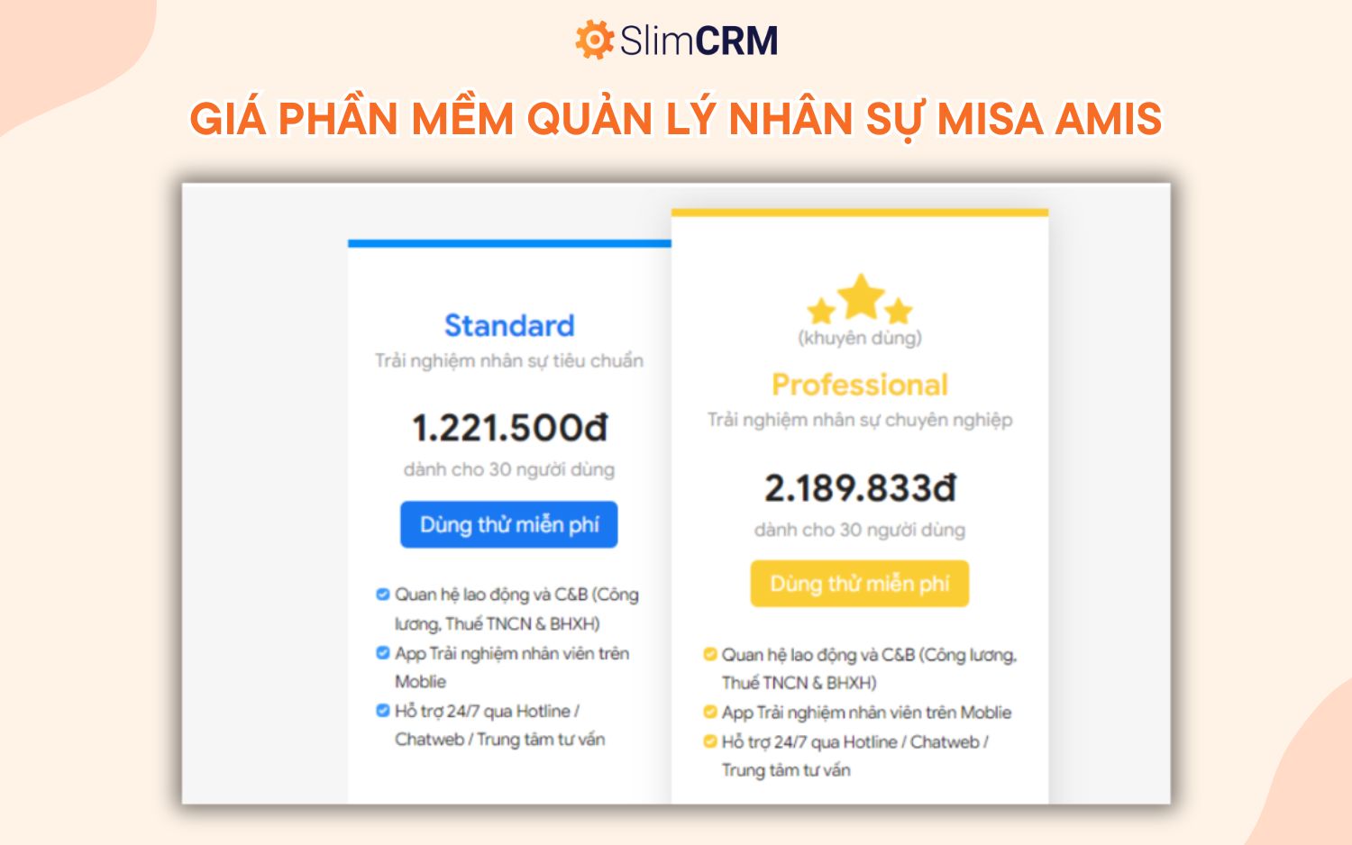 báo giá phần mềm quản lý nhân sự 4