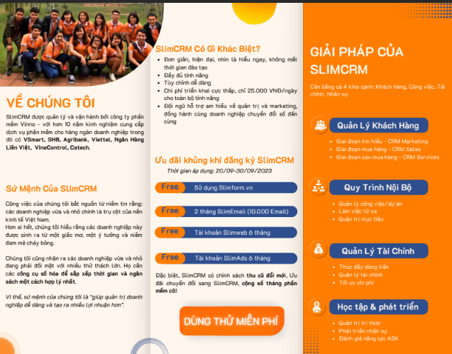 Brochure giới thiệu SlimCRM