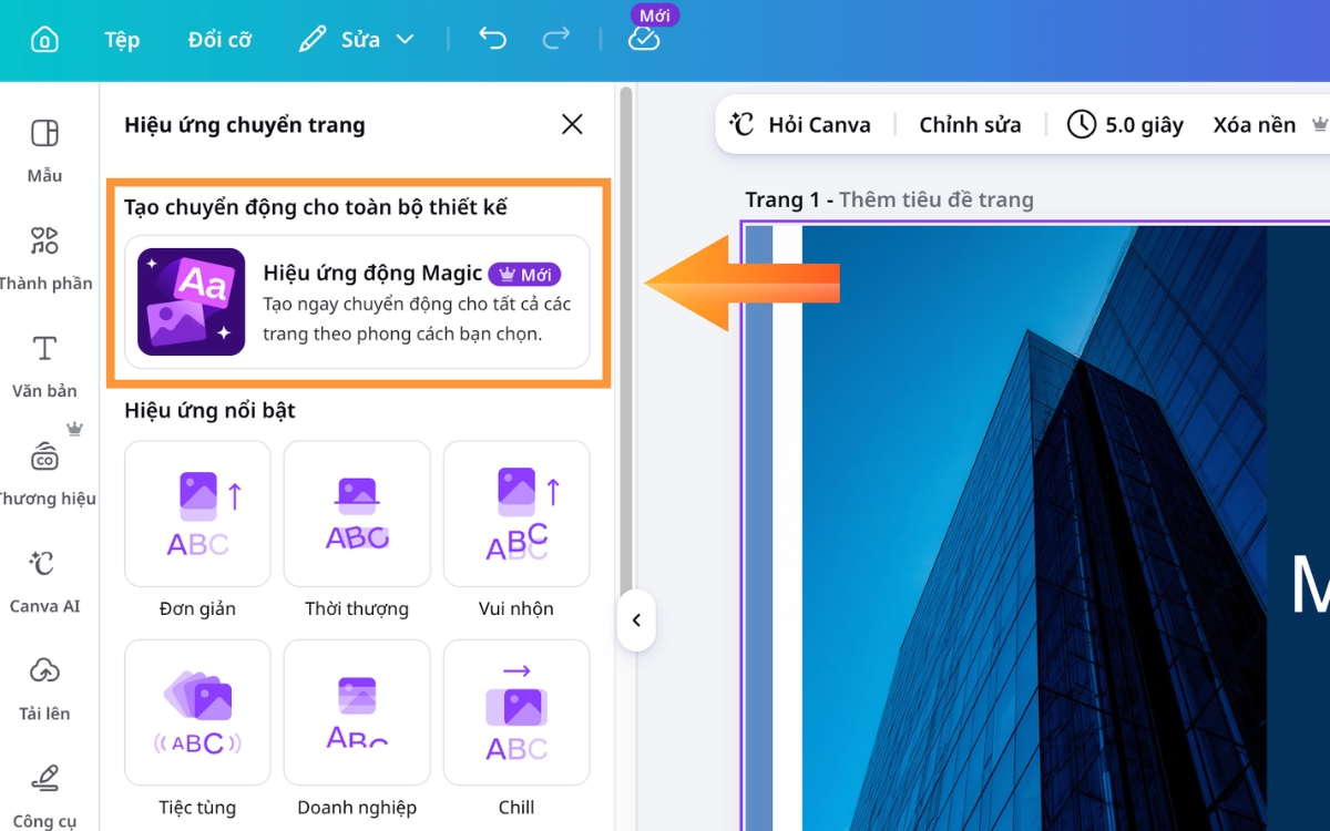 Cách tạo slide bằng AI Canva