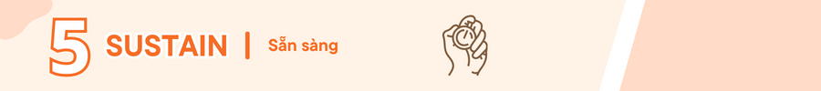 Bước 5: Sustain (Sẵn sàng)