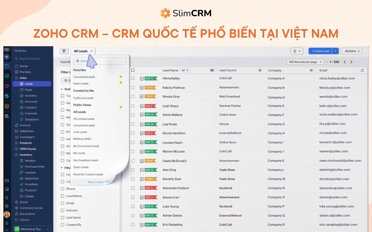 so sánh các phần mềm crm tại việt nam