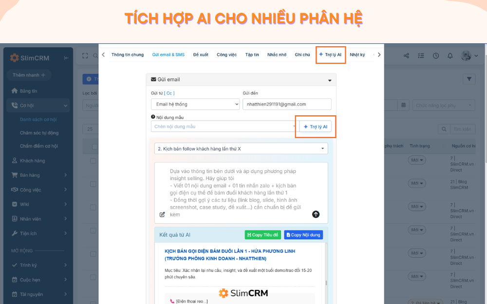 Phần mềm SlimCRM