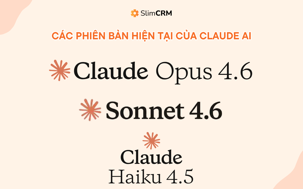 Các phiên bản hiện tại của Claude AI