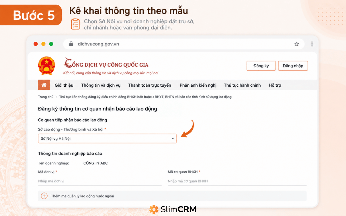 Hướng dẫn nộp mẫu báo cáo tình hình lao động mới nhất