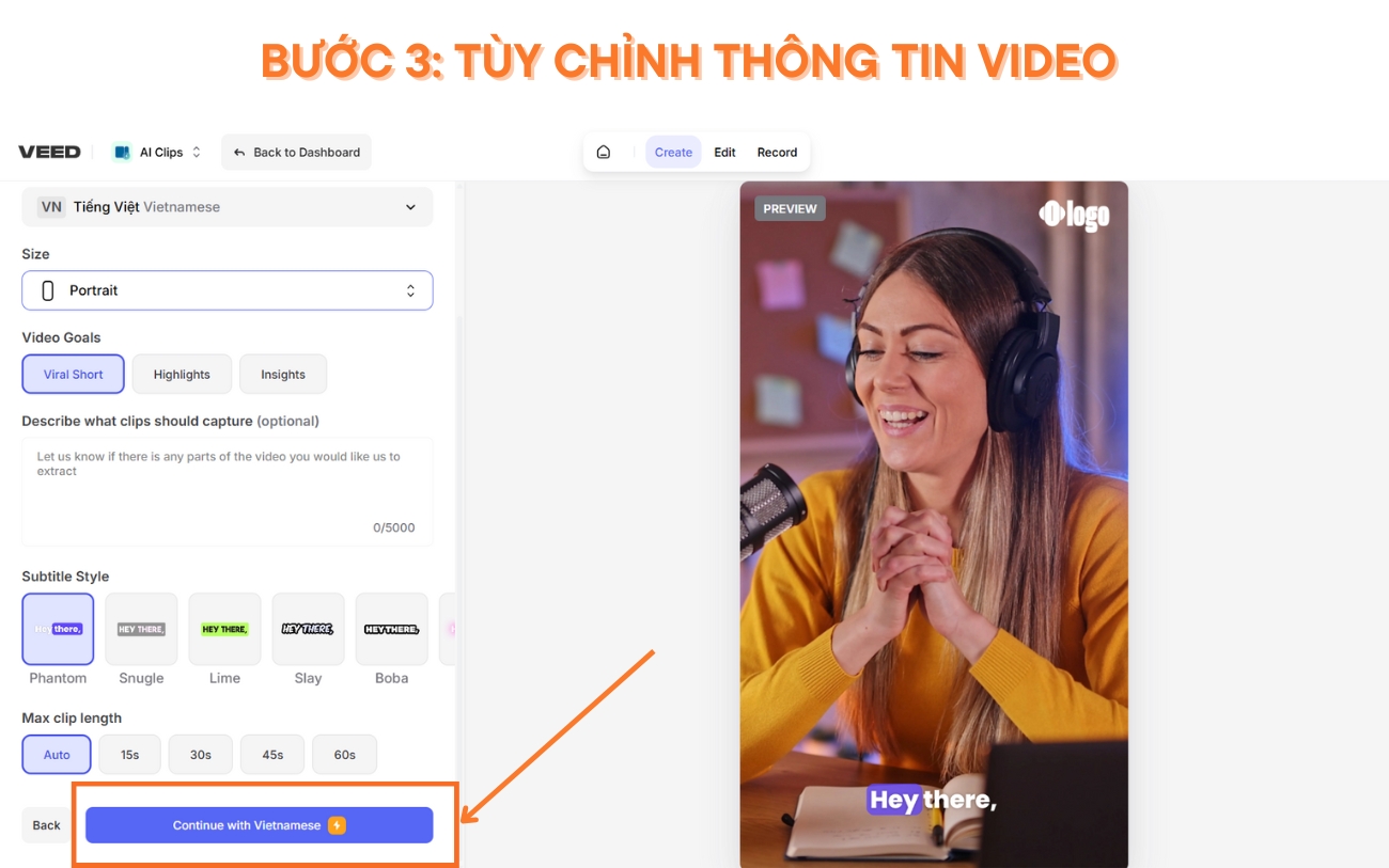 Cách sử dụng Veed.io