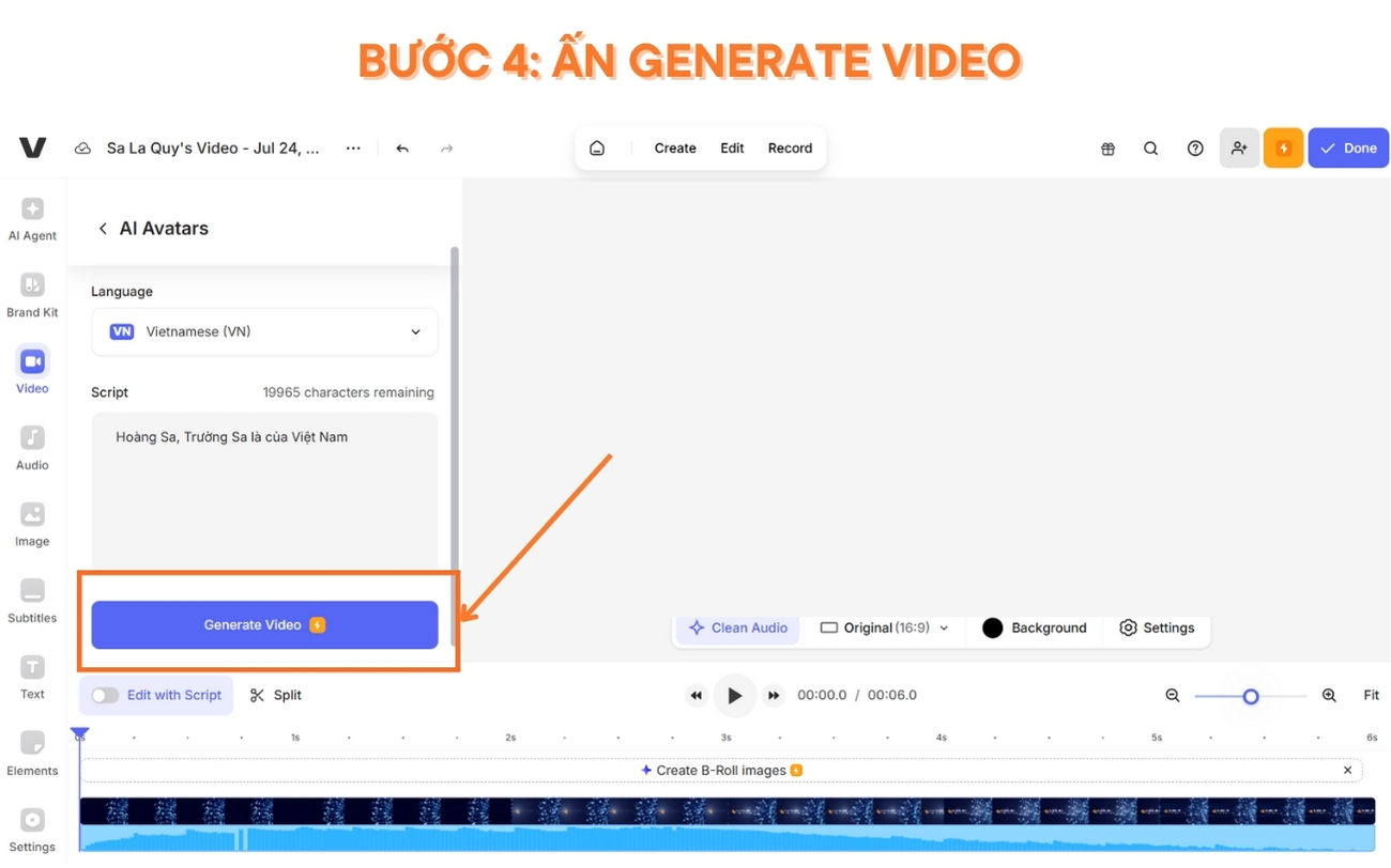 Cách sử dụng Veed.io