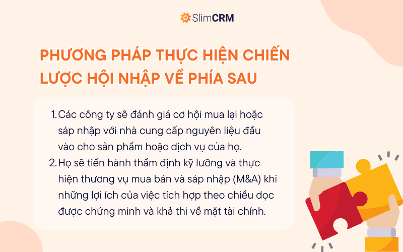 Chiến lược hội nhập về phía sau hoạt động như thế nào?