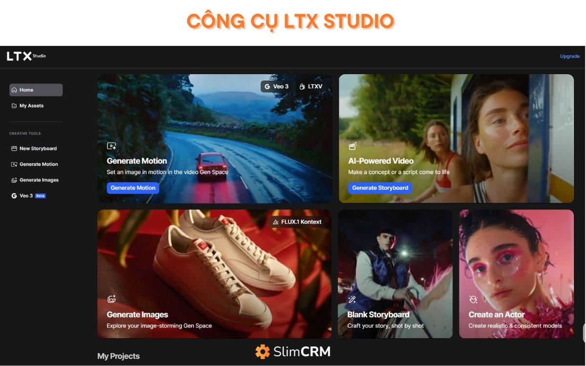 Công cụ AI tạo video LTX Studio