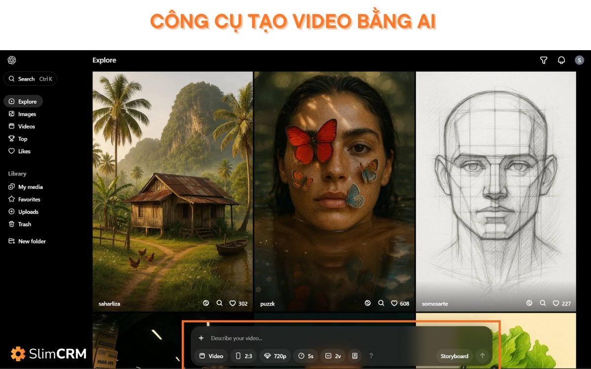 tạo video bằng công nghệ ai Sora