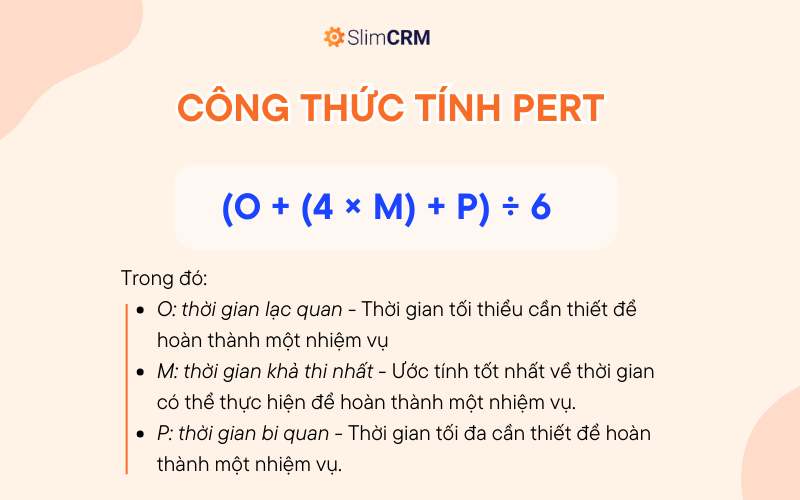 Công thức tính PERT
