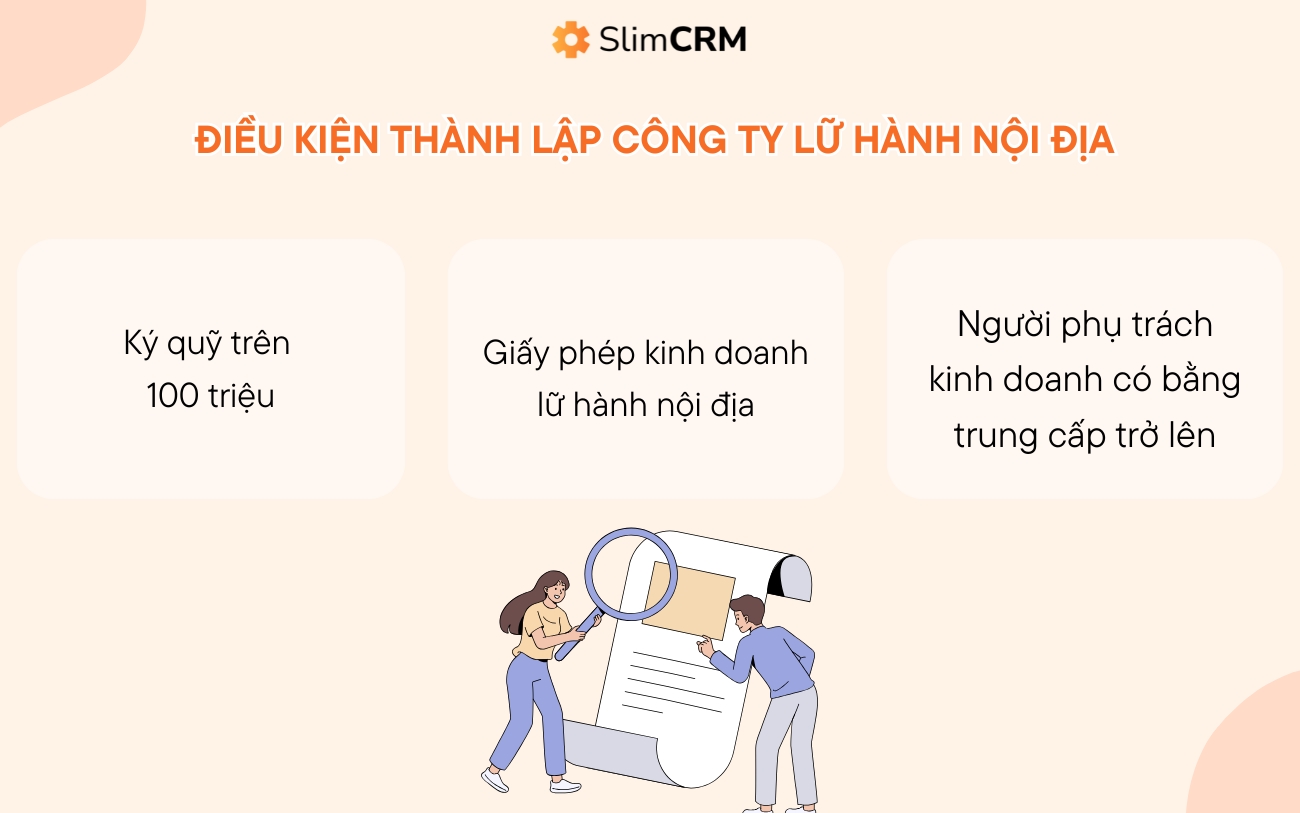 Điều kiện thành lập công ty lữ hành nội địa