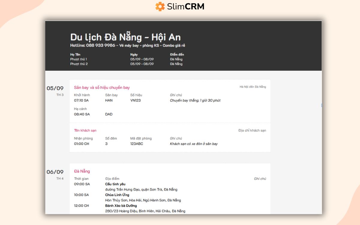 File mẫu kế hoạch du lịch