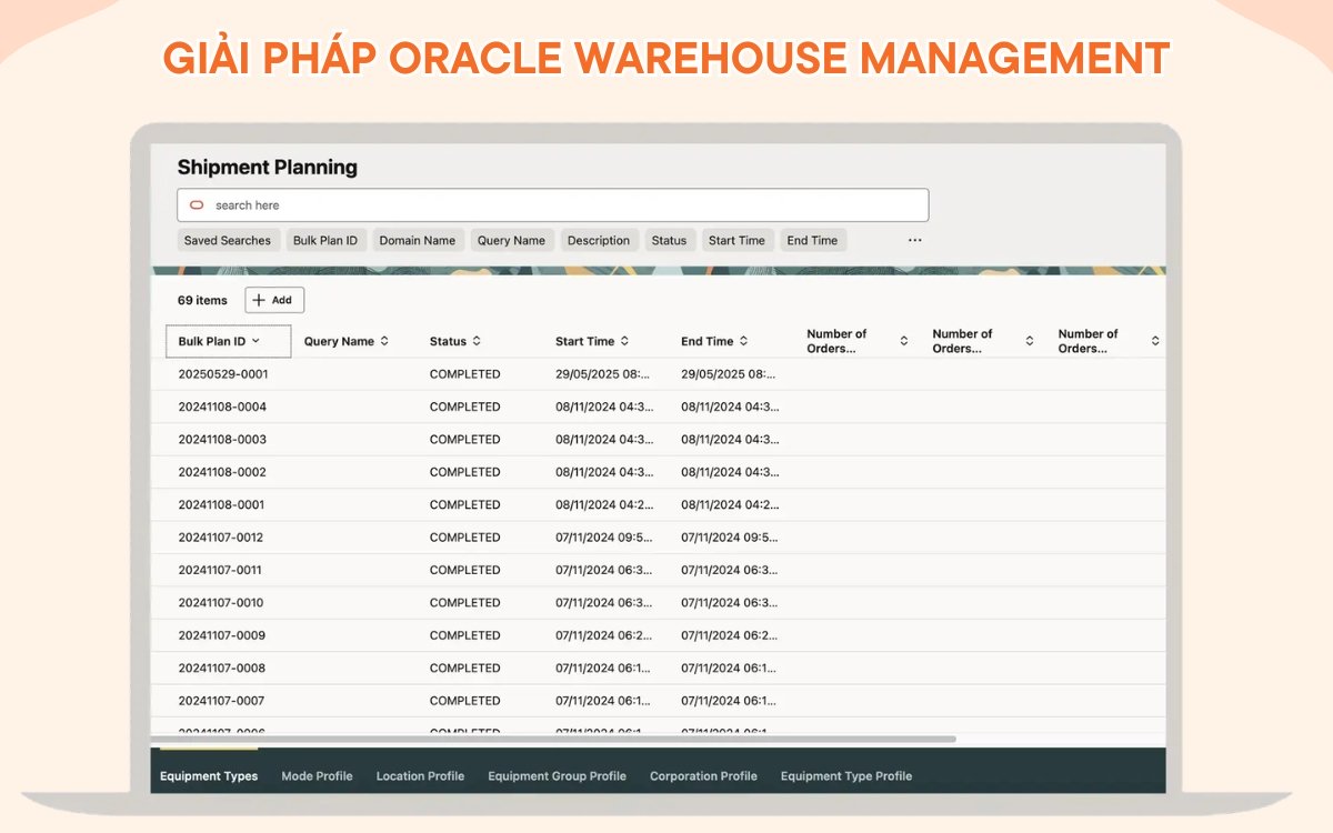 Giải pháp Oracle Warehouse Management