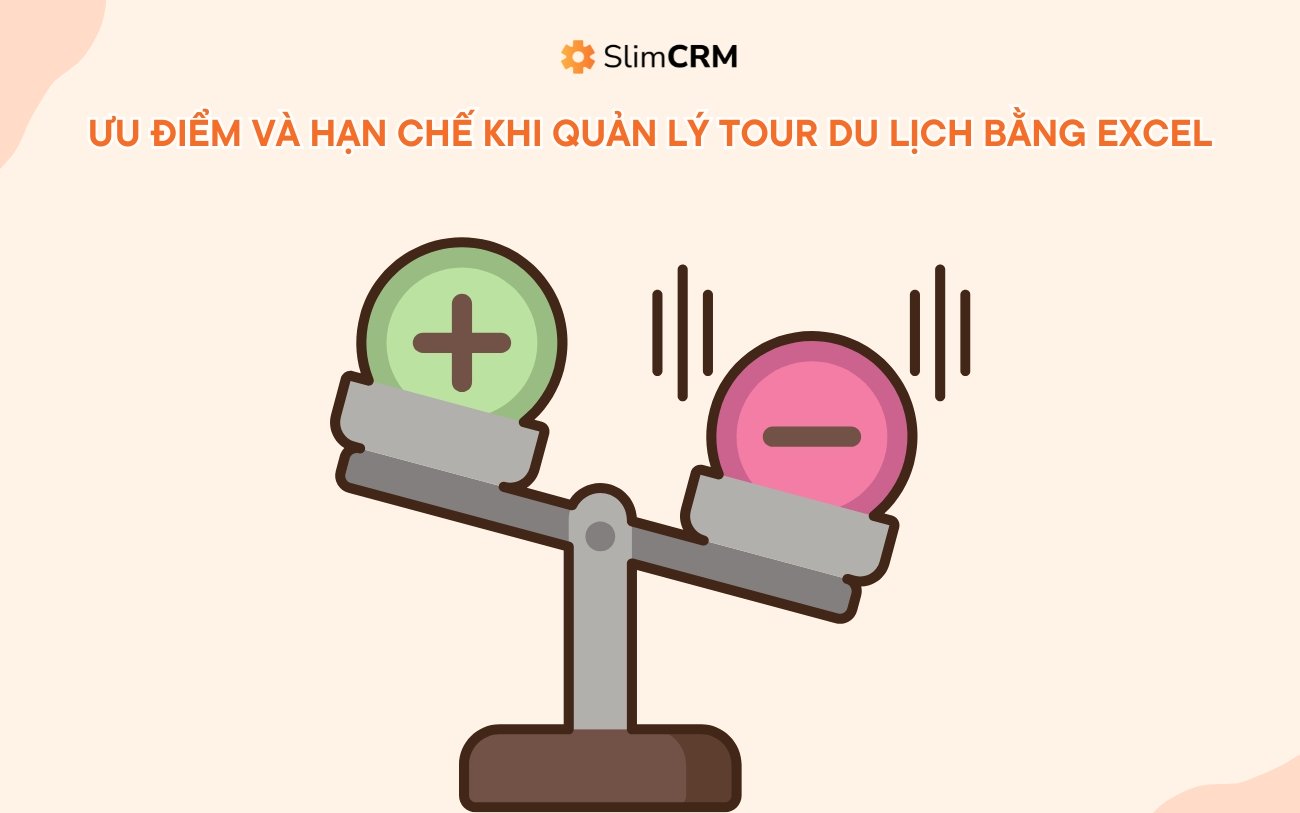hạn chế quản lý tour du lịch bằng excel