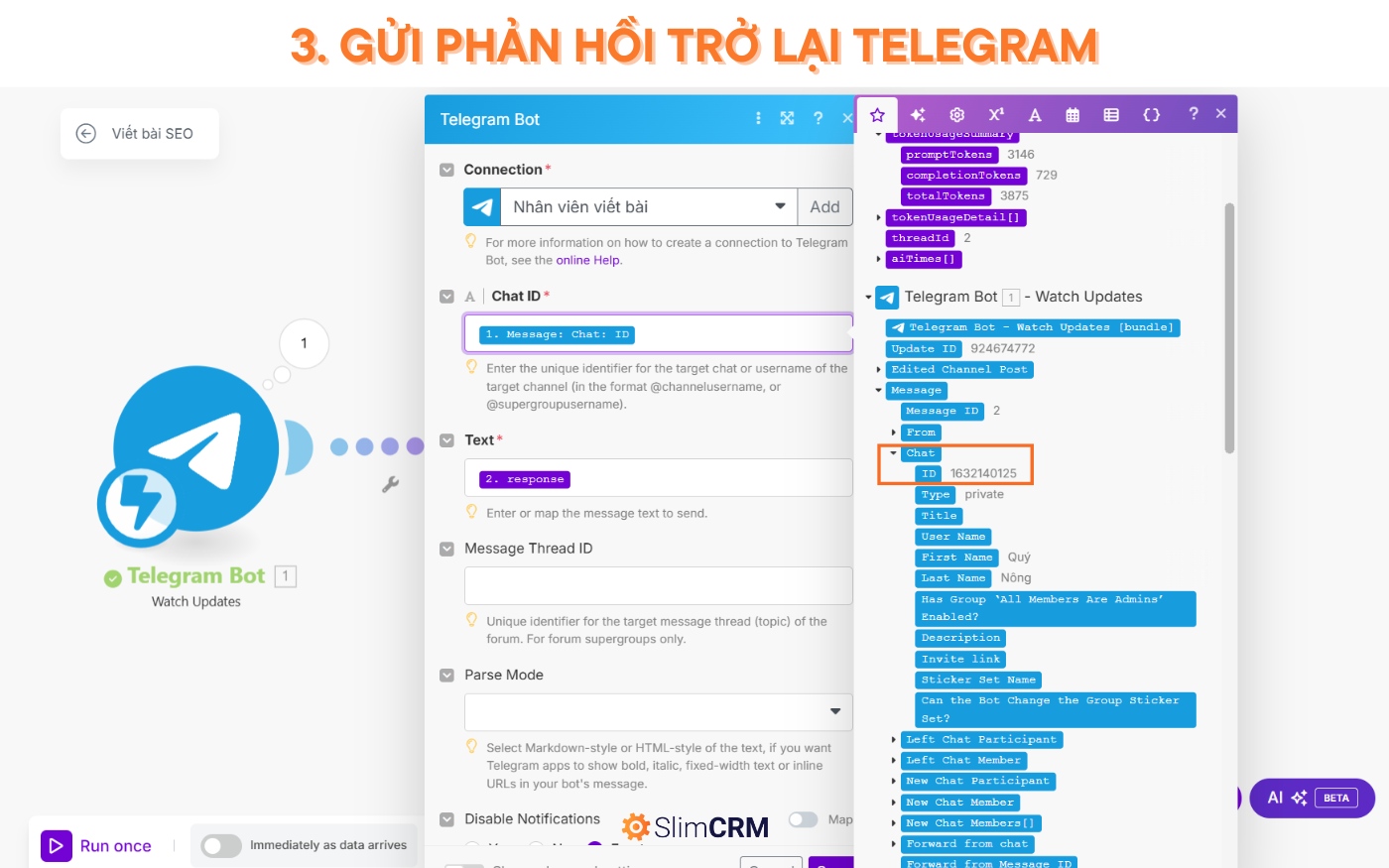 Hướng dẫn sử dụng AI Agent trong Make.com 14