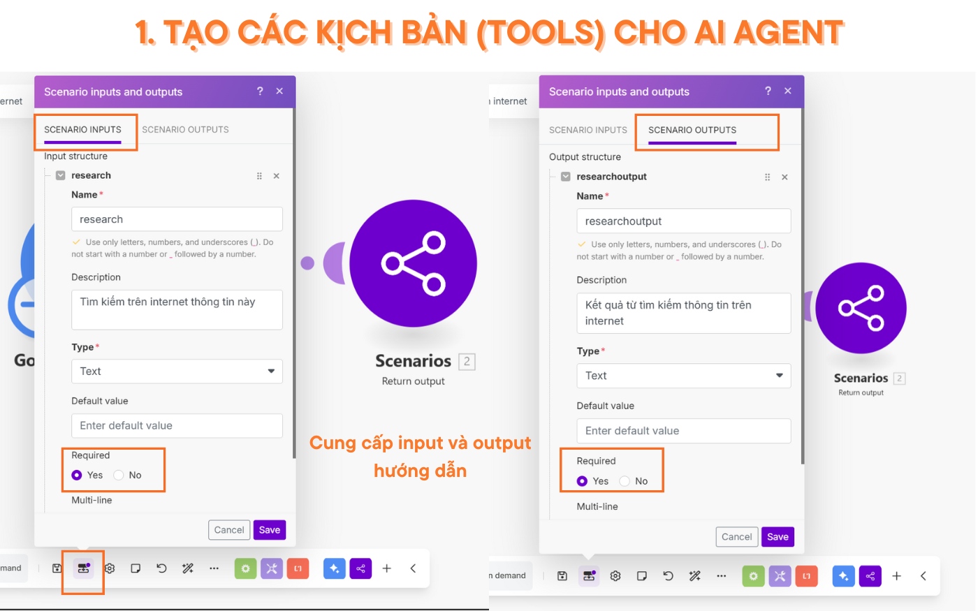 Hướng dẫn sử dụng Make.com AI Agent 