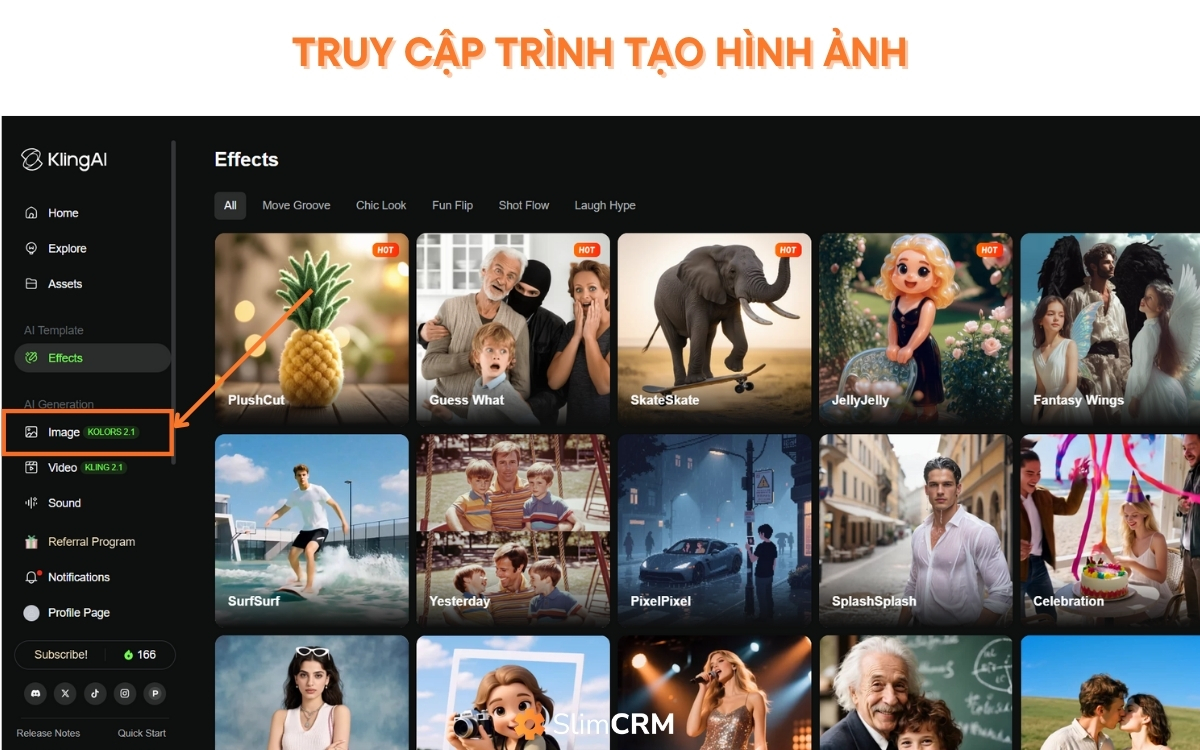 hướng dẫn sử dụng Kling AI tạo hình ảnh
