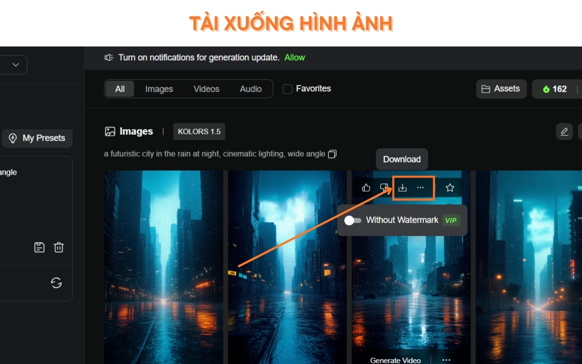 hướng dẫn sử dụng Kling AI tạo hình ảnh
