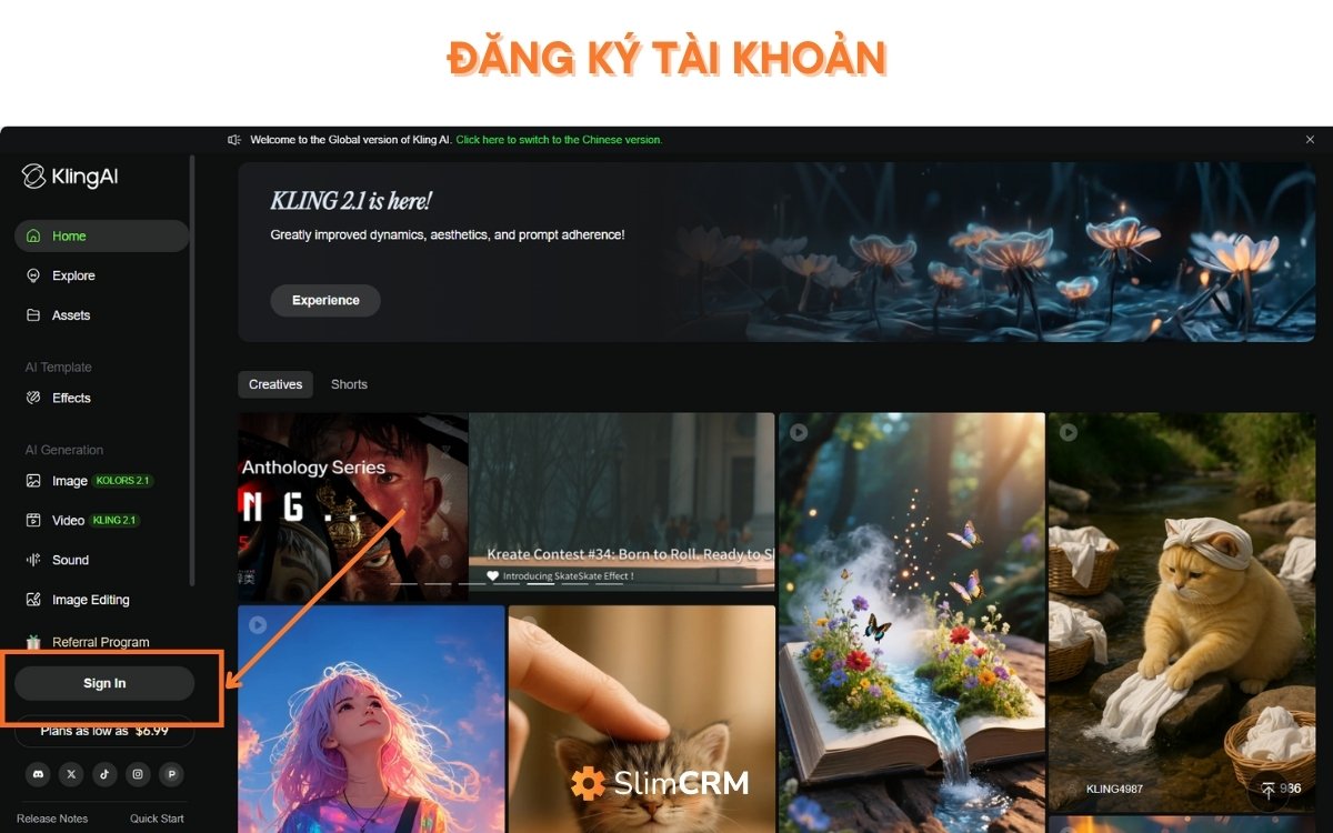 hướng dẫn sử dụng Kling AI