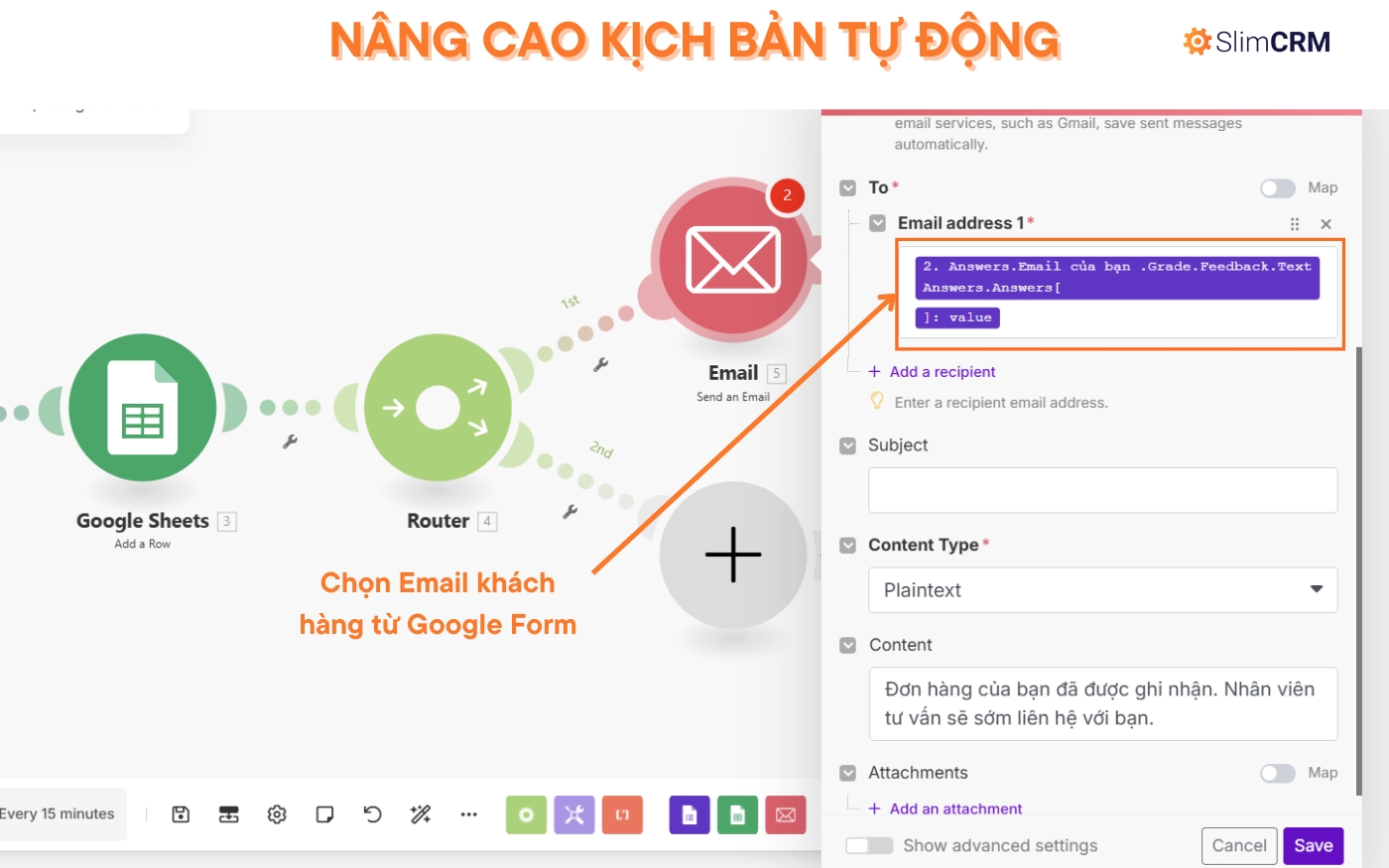 Hướng dẫn sử dụng Make.com