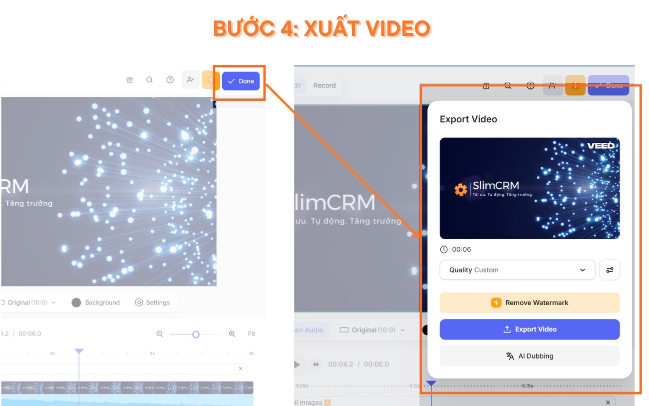 Hướng dẫn cách sử dụng Veed.io