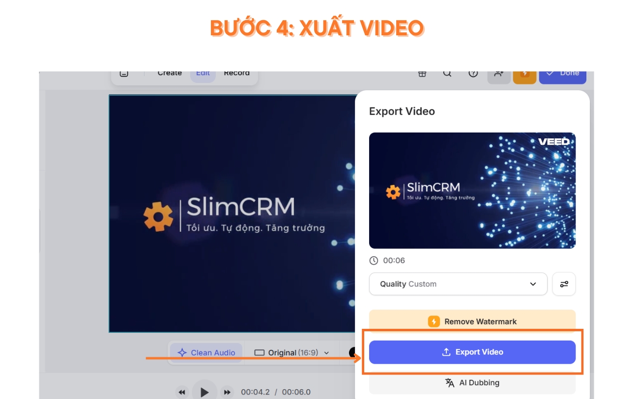 Hướng dẫn sử dụng Veed.io