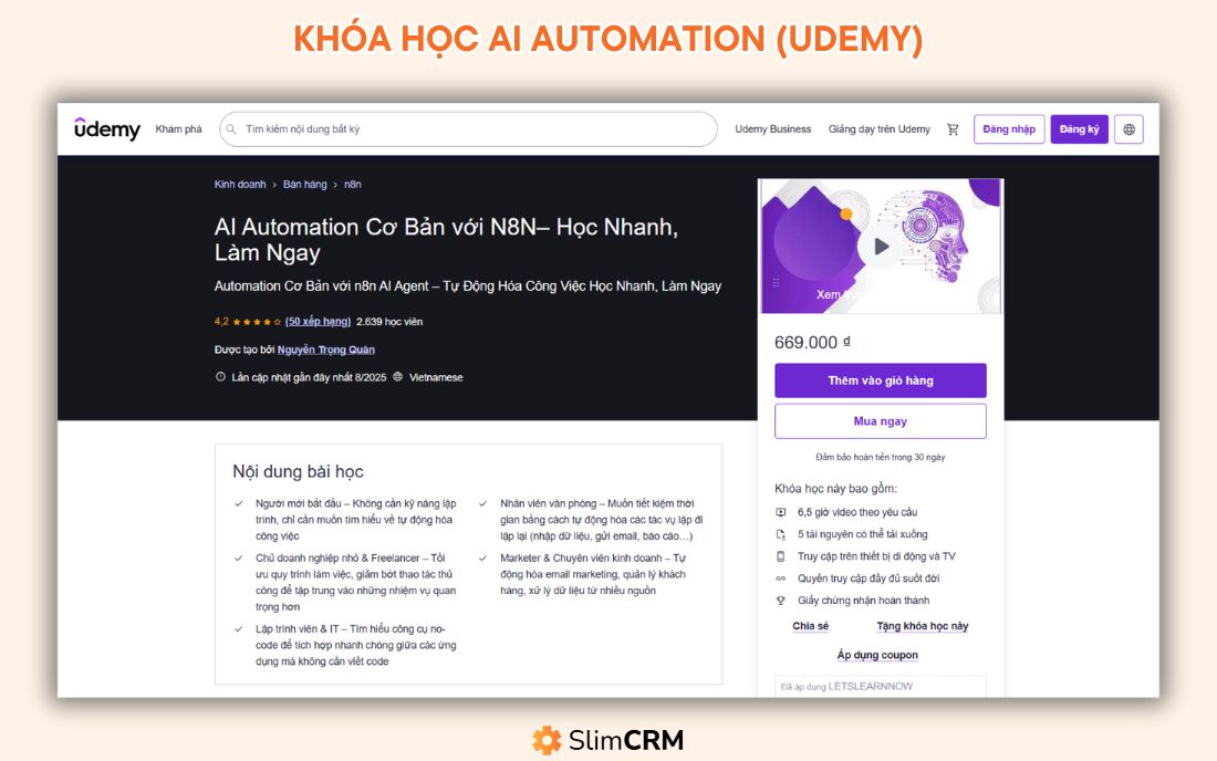 Khóa Học AI Automation