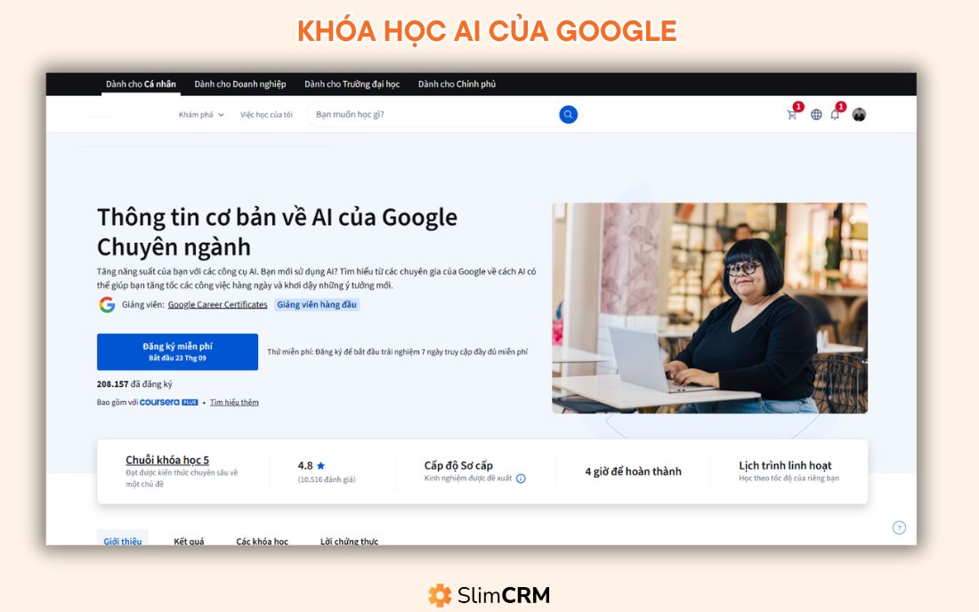 Khóa học AI của Google