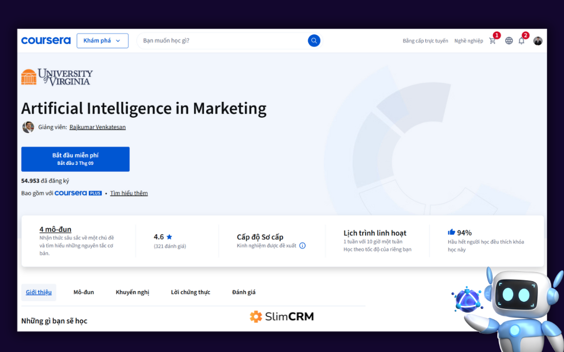 khóa học ứng dụng AI trong marketing