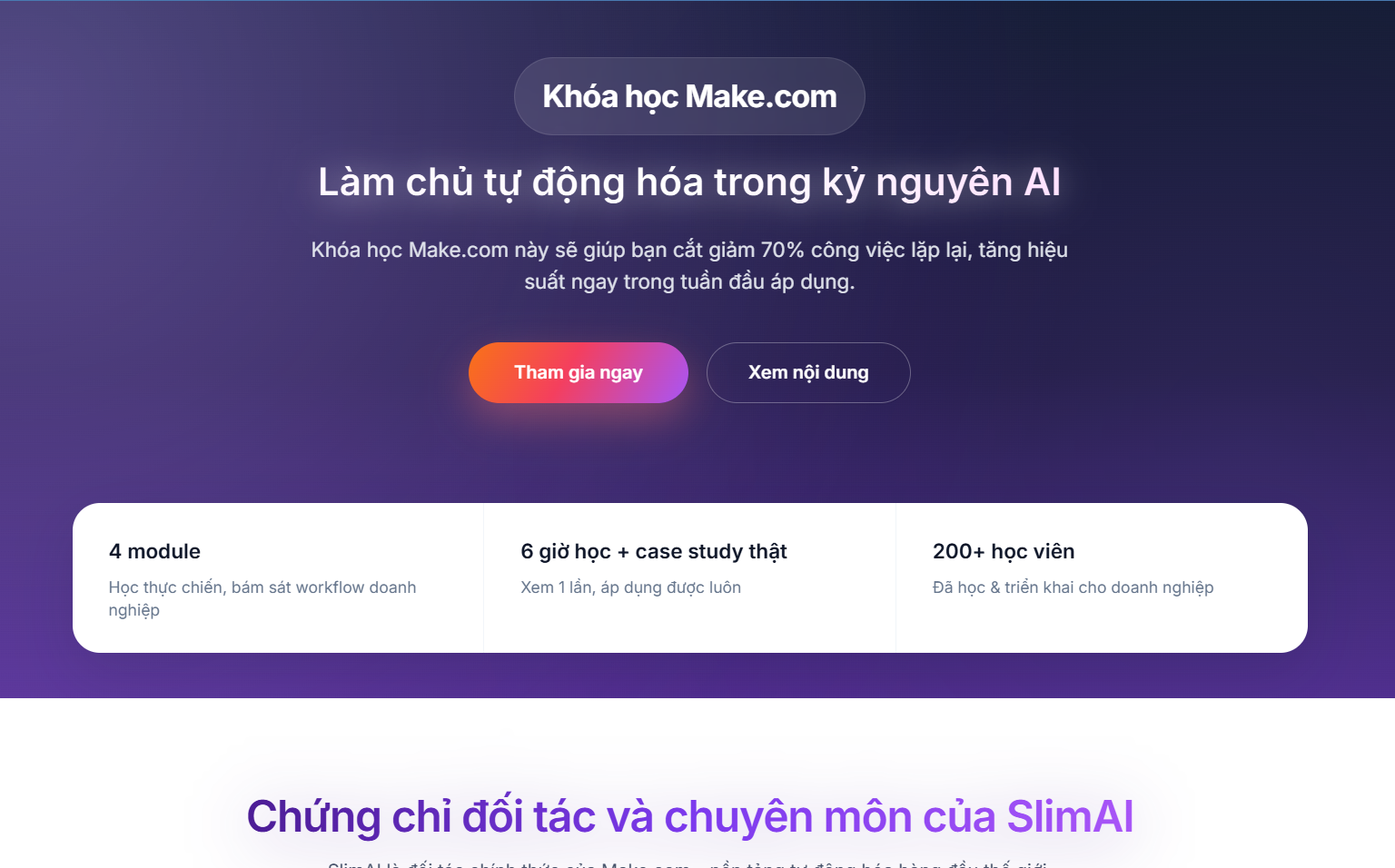 Khóa học Make.com