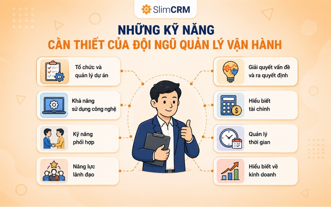 Những kỹ năng cần thiết của đội ngũ quản lý vận hành