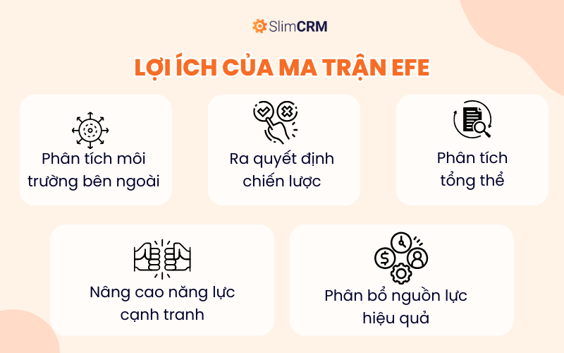 Lợi ích của ma trận EFE là gì?