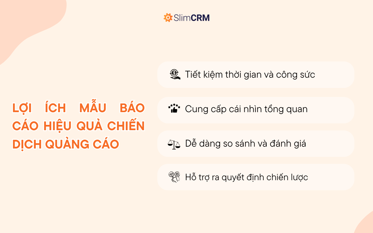 Mẫu báo cáo hiệu quả chiến dịch quảng cáo