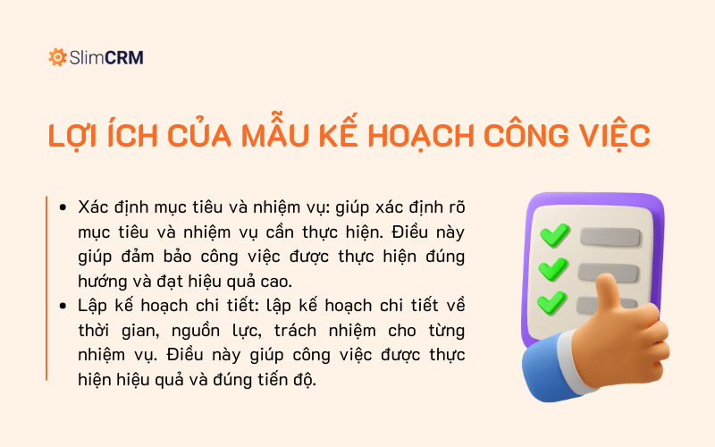 Lợi ích của mẫu kế hoạch công việc bằng excel