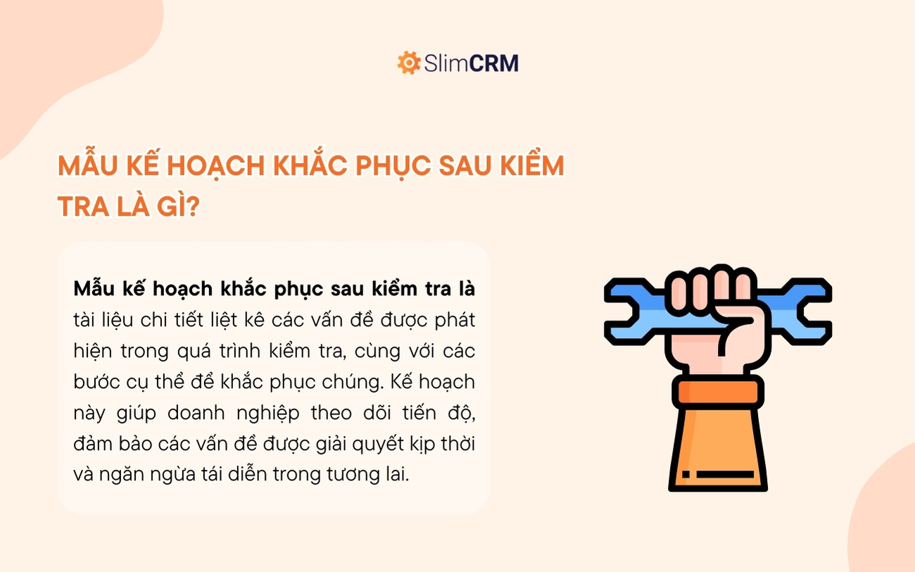 Mẫu kế hoạch khắc phục sau kiểm tra là gì