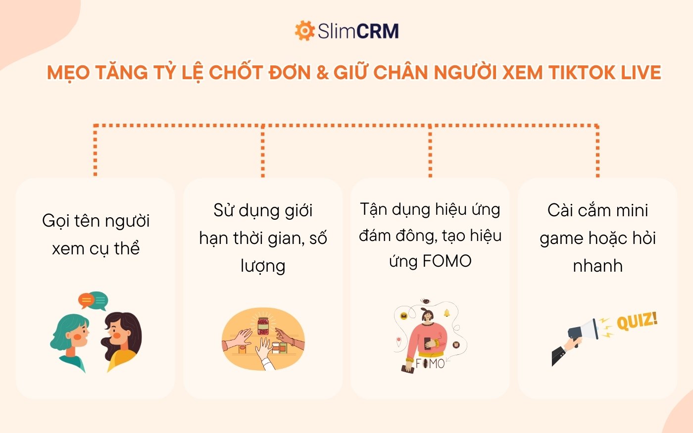 Mẹo tăng giữ chân người xem TikTok live