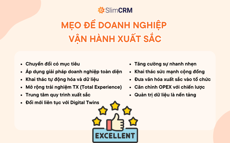 Mẹo để doanh nghiệp vận hành xuất sắc trong năm 2024 từ SlimCRM 