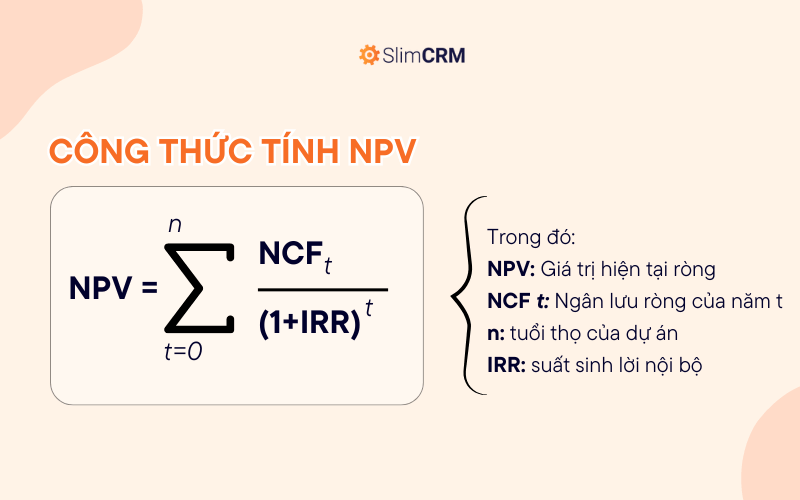 Công thức tính NPV