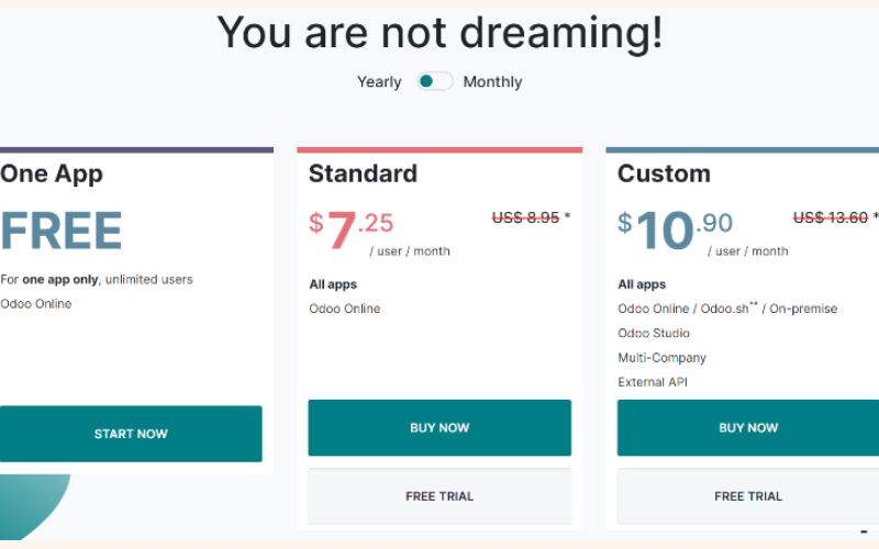 Chi phí triển khai phần mềm Odoo CRM