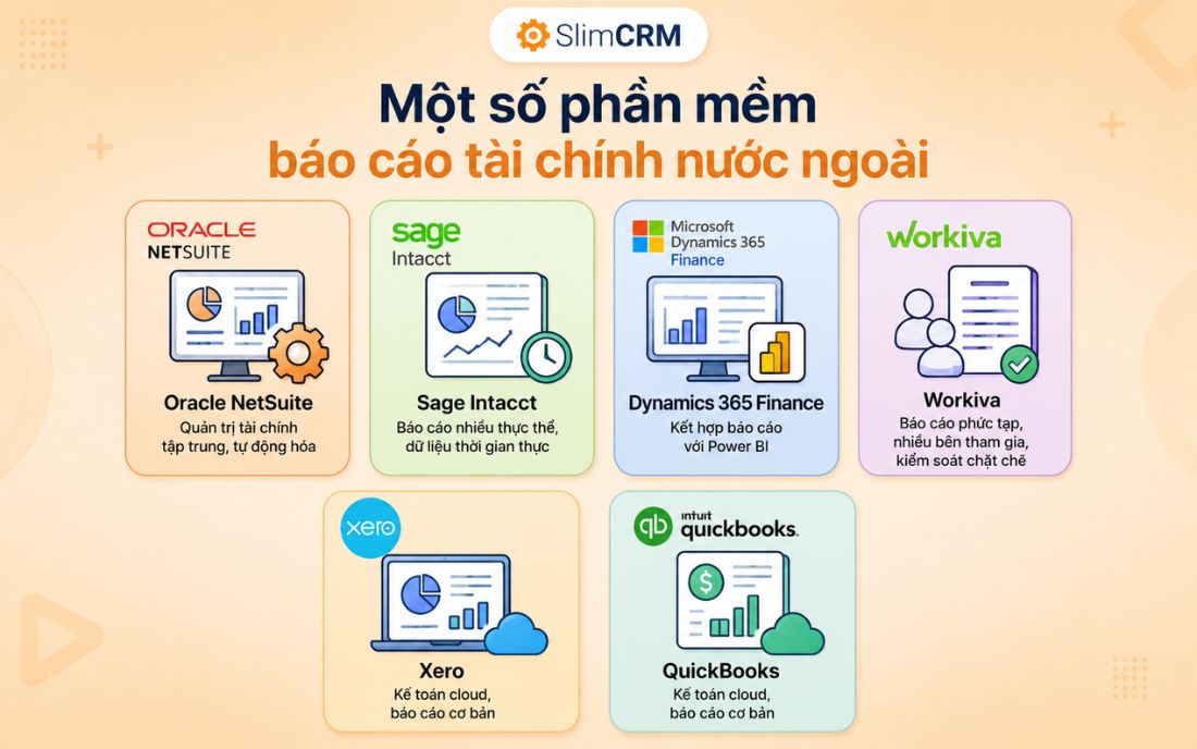 phần mềm báo cáo tài chính nước ngoài