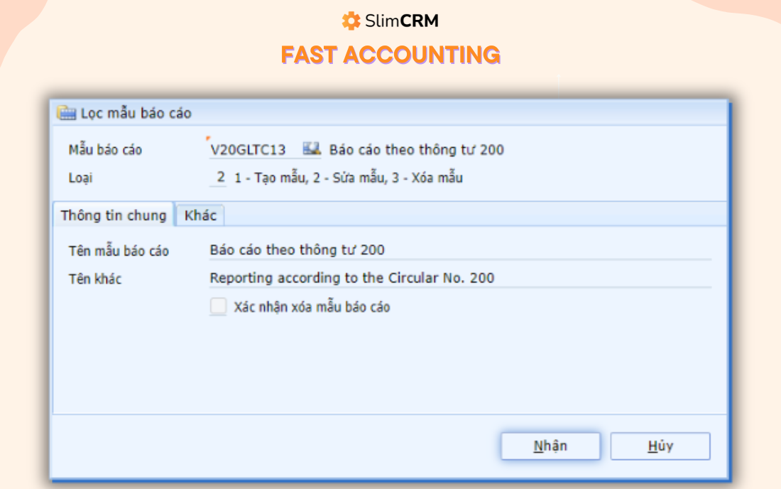 phần mềm báo cáo tài chính