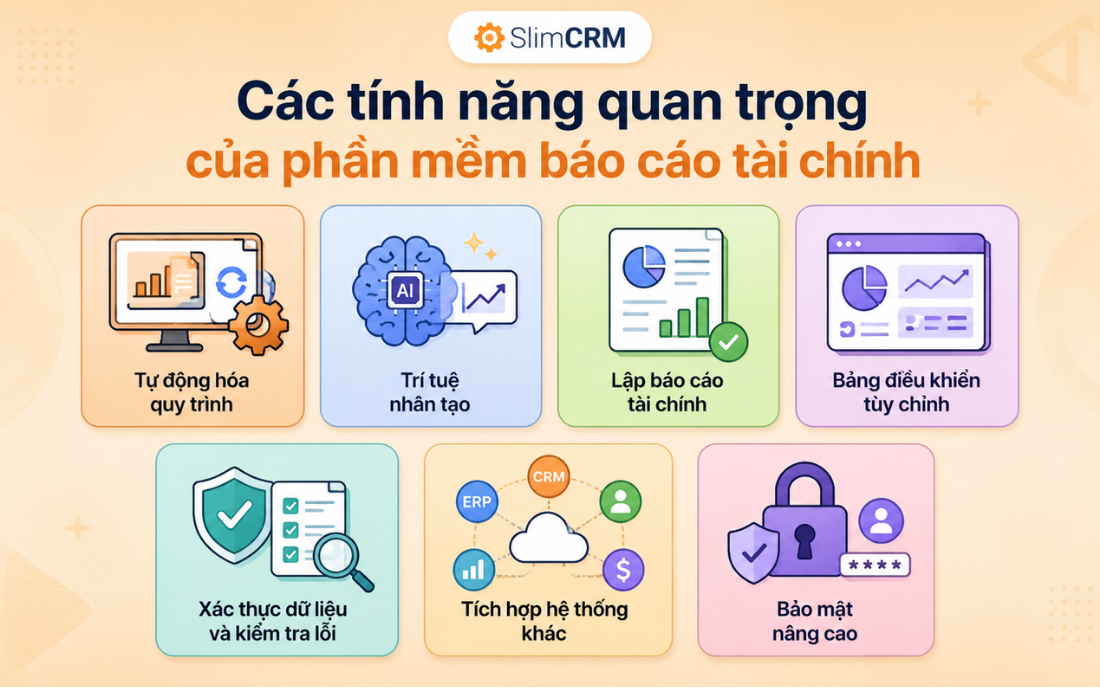 tính năng phần mềm báo cáo tài chính
