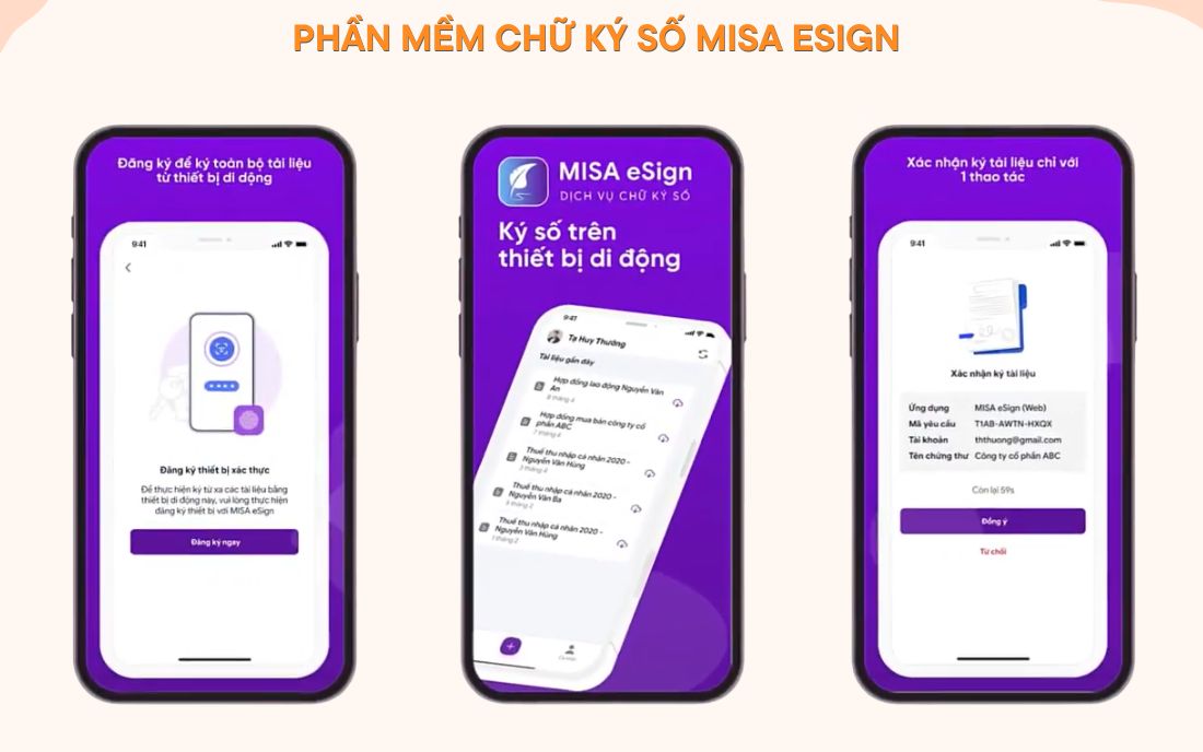 phần mềm chữ ký số misa esign